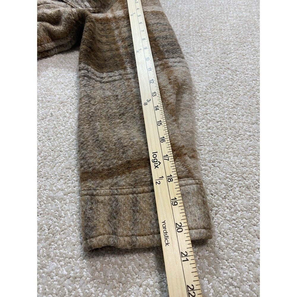 Wilfred Free Aritzia The Ganna Womens Wool Plaid Shacket Jacket M Oversized - Picture 14 of 16